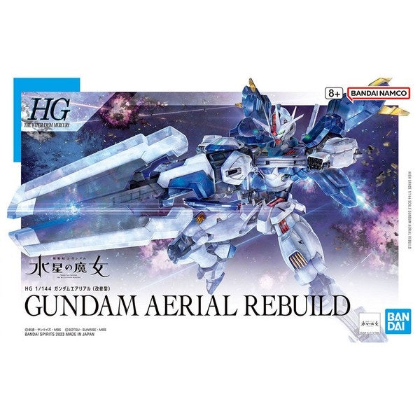 Gunpla - Mobile Suit Gundam: The Witch of Mercury - HG 1/144 - Gundam Aerial Rebuild Model Kit - flash vidéo