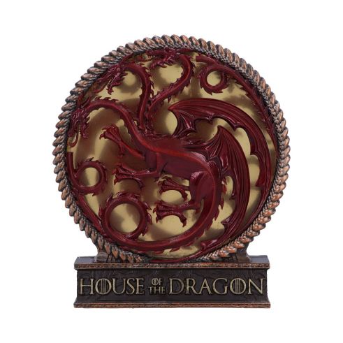 Nemesis Now - House of the Dragon - Lampe Emblème Targaryen 20.5cm - flash vidéo