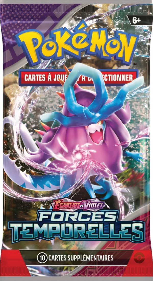 Pokémon JCC - Écarlate et Violet - Pack de Booster Forces Temporelles (Display x36) - flash vidéo