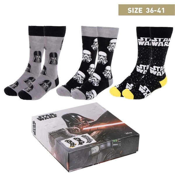 Star Wars - Pack de 3 paires de chaussettes (Taille 35-41)