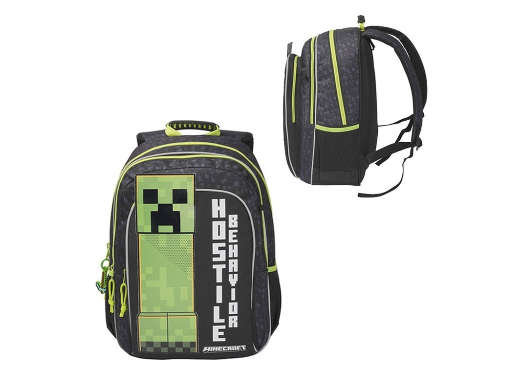 Minecraft - Sac à dos scolaire "Hostile Behavior"