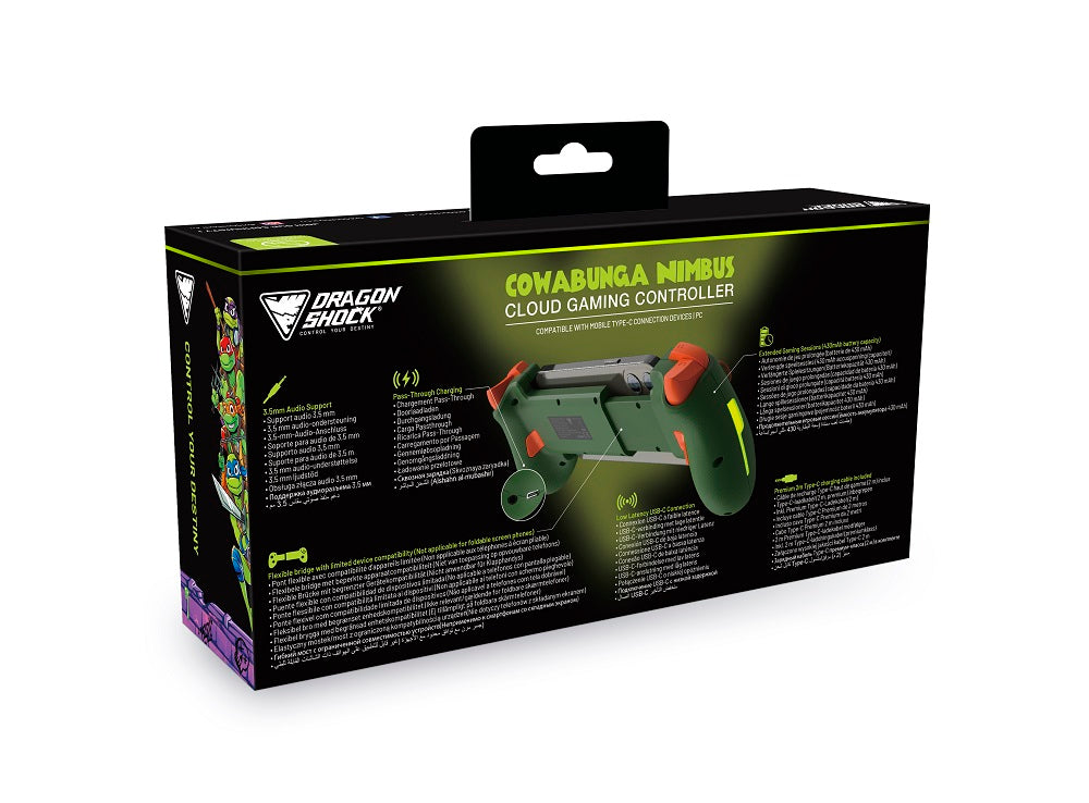 DragonShock - Manette sans fil Bluetooth TMNT Cowabunga Nimbus pour Mobile