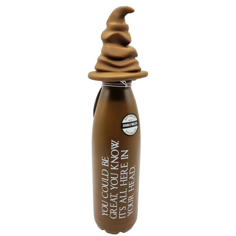 Harry Potter - Bouteille d'eau en métal 500ml Choixpeau Magique avec bonchon 3D