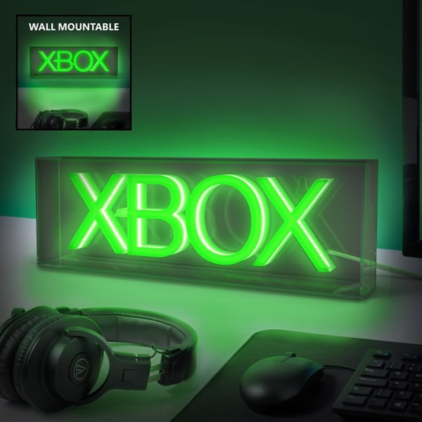 Microsoft - Xbox - Lampe Logo Neon LED - flash vidéo