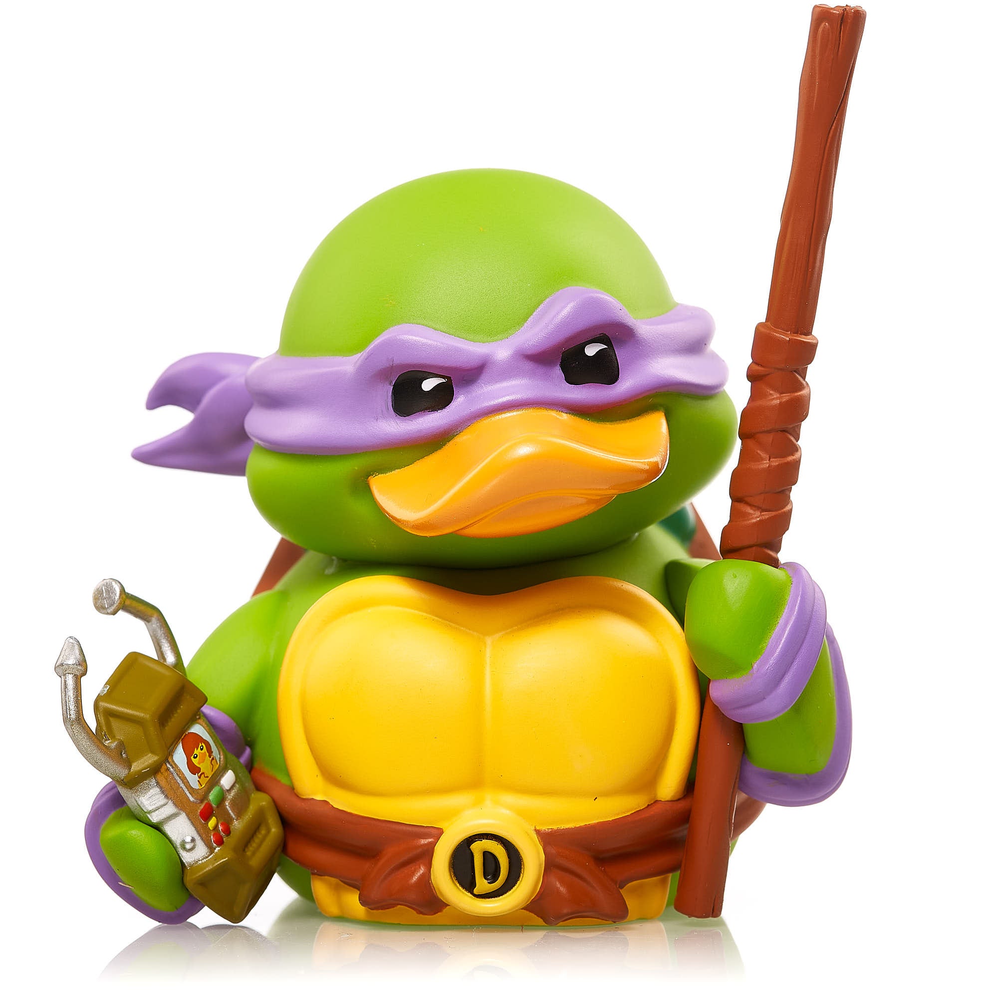 Numskull - Mini TUBBZ Canard de bain - Tortues Ninja - Donatello (Édition baignoire) - 8cm - flash vidéo