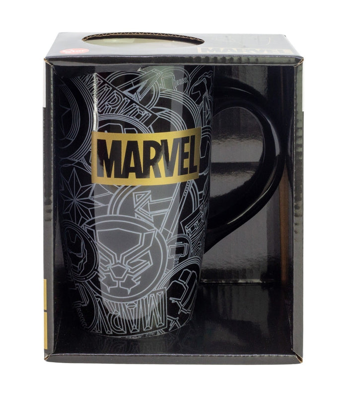 Stor - Marvel - Mug Latte Céramique "Golden Treasure" en Boîte Cadeau 680ml