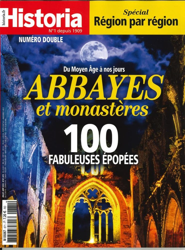 Historia mensuel N°871/872 Abbayes et monastères - juillet/août 2019