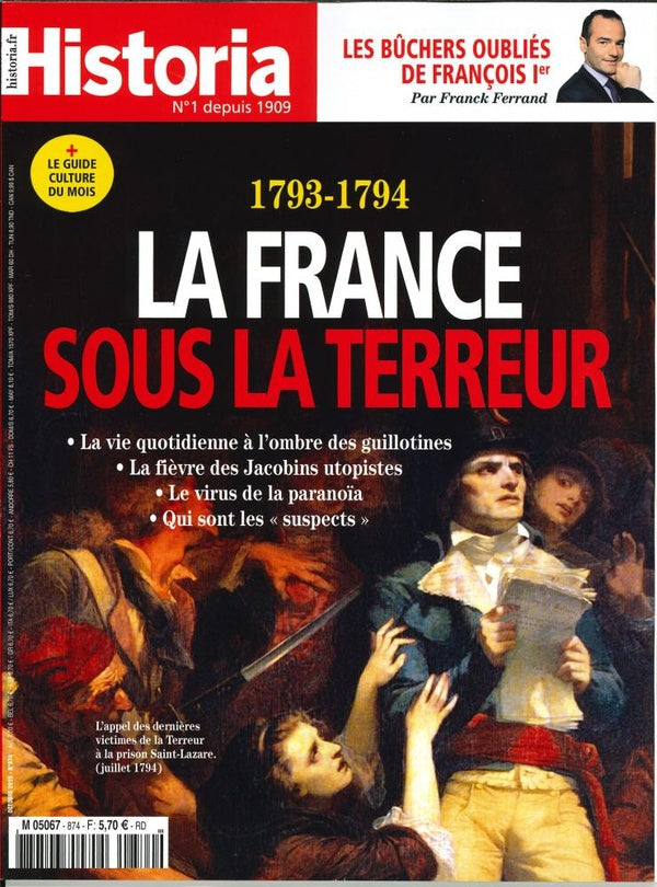 Historia mensuel N°874 La France sous la terreur -octobre 2019