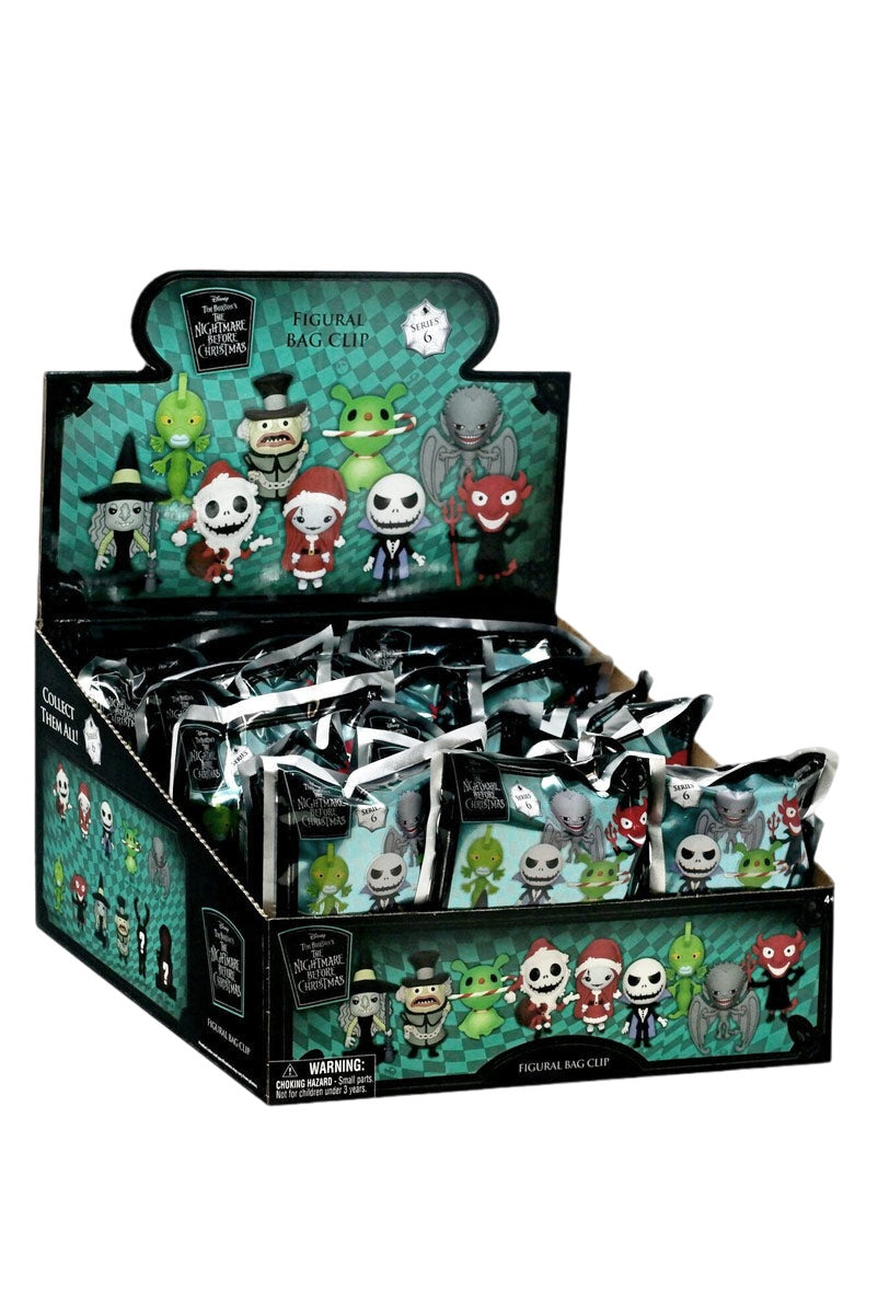 Disney - L'Étrange Noël de monsieur Jack - Assortiment en blind box de figurines de sac de collection en mousse (Série 6) (24 pcs) - flash vidéo