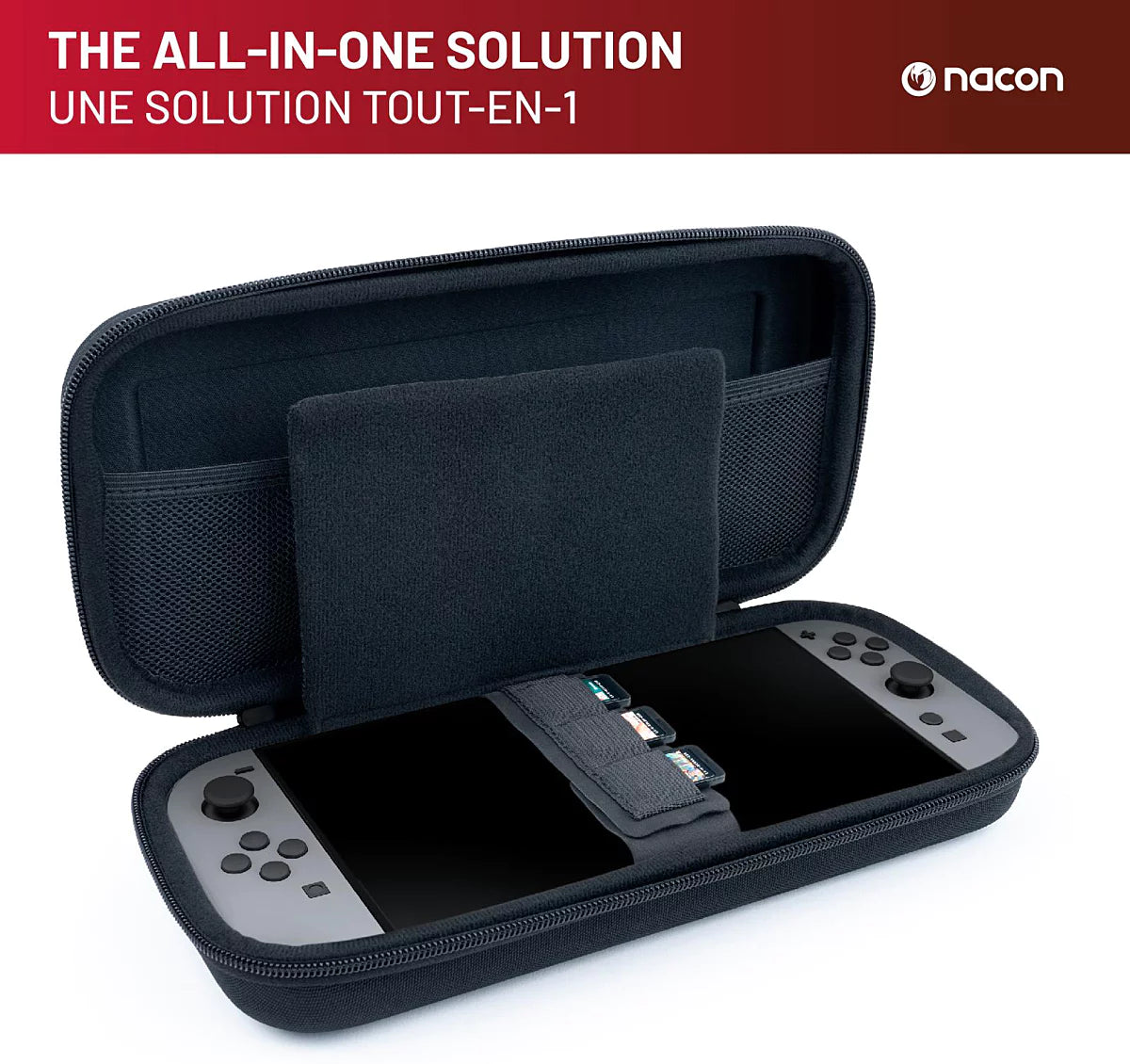 Pochette de transport rigide noire pour Nintendo Switch 2