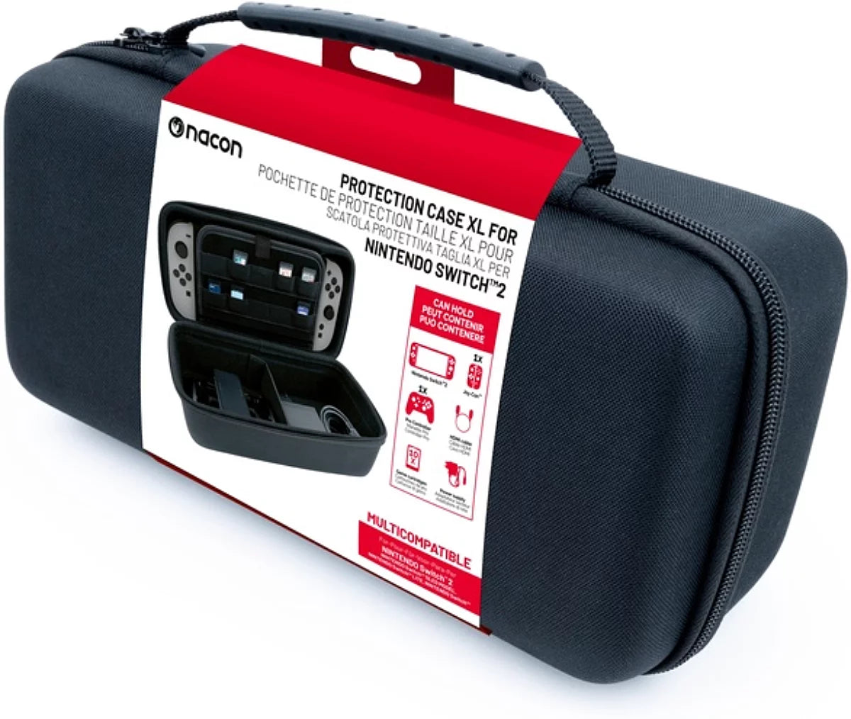 Pochette de protection taille XL noire pour Nintendo Switch 2