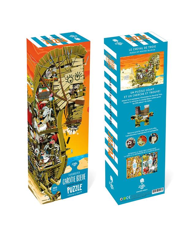 Puzzle géant ; à la recherche de la carotte bleue