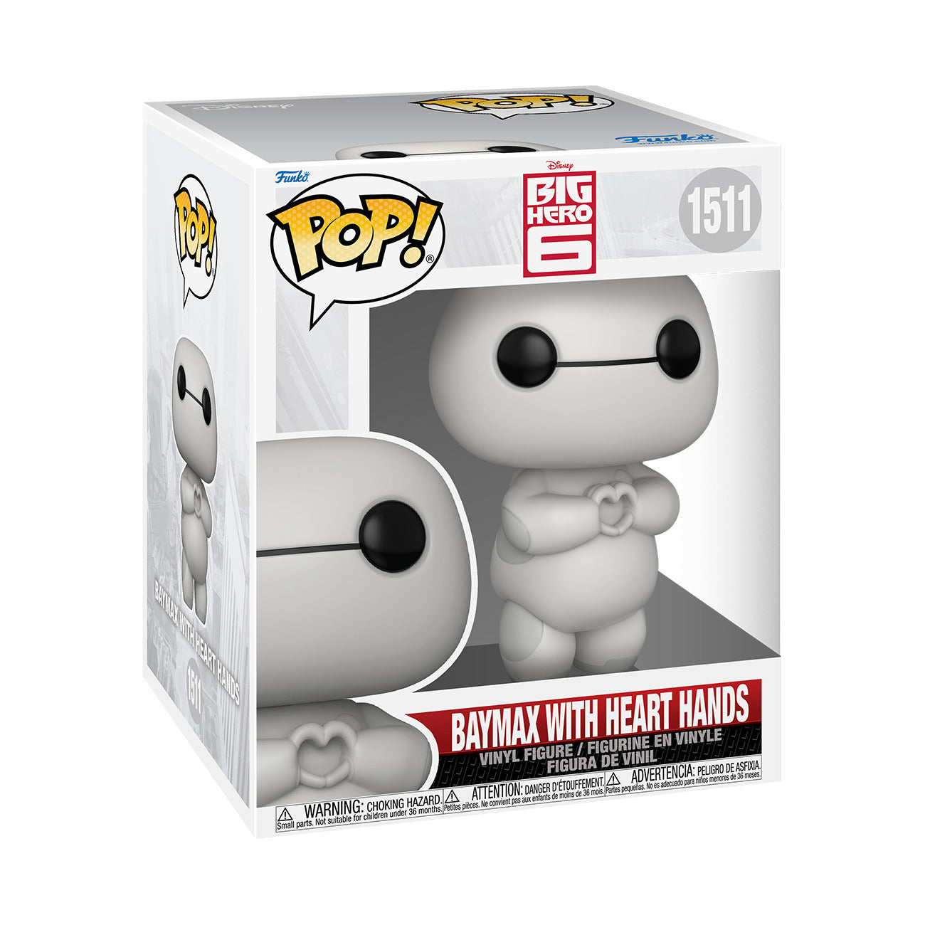 Funko Pop! Super: Big Hero 6 - Baymax with Heart Hands 6" Super Sized Pop! - flash vidéo