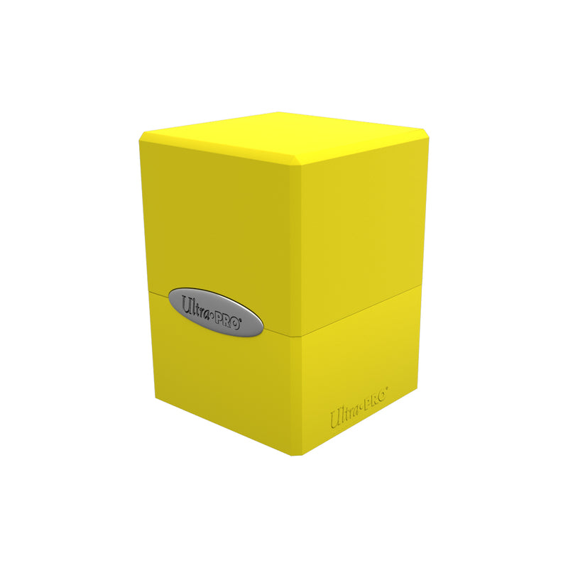 Ultra Pro - Deck Box Cube en Satin - Jaune Citron