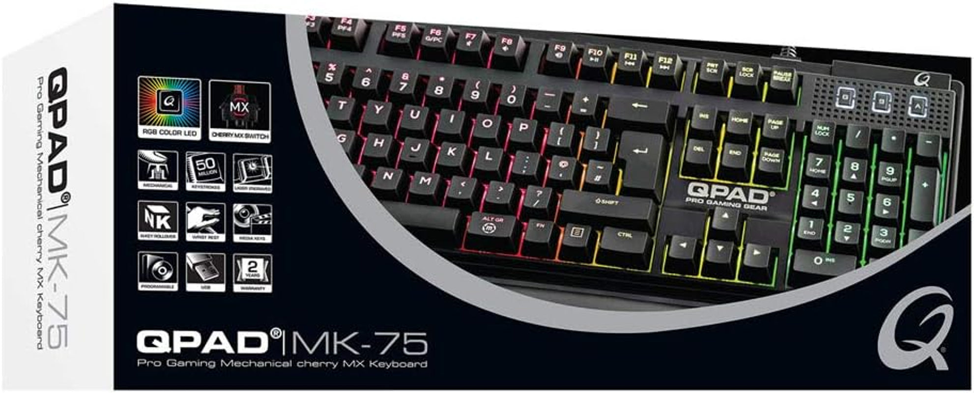 QPAD - MK-75 PRO - Clavier Mécanique Gaming - Disposition DE
