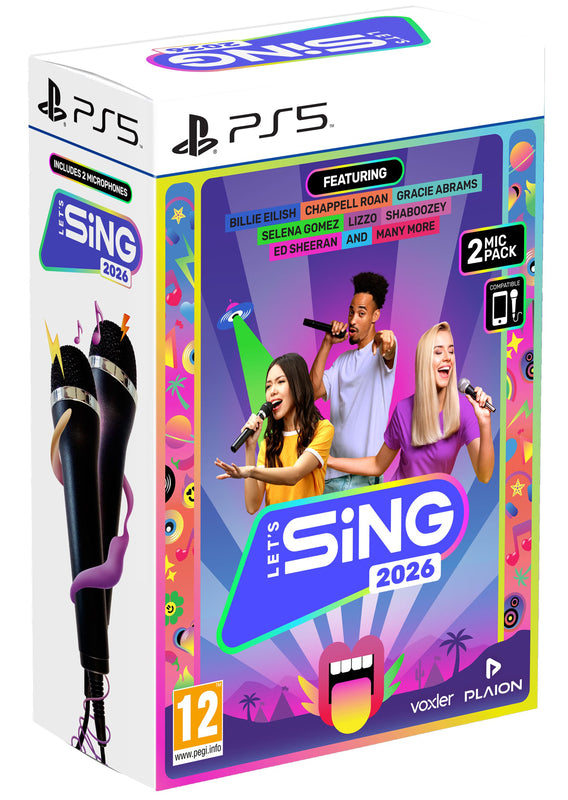 Let's Sing 2026 + 2 Microphones - International Edition