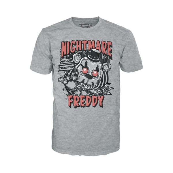 Funko Pop! & Tee: Five Nights at Freddy's - Nightmare Freddy (Glow in the Dark) - XL - flash vidéo