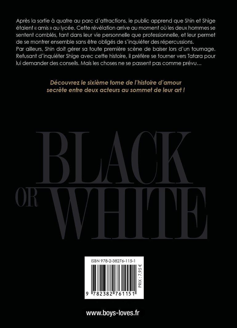 Black or White - Tome 06 - Livre (Manga) - Yaoi - Hana Collection
