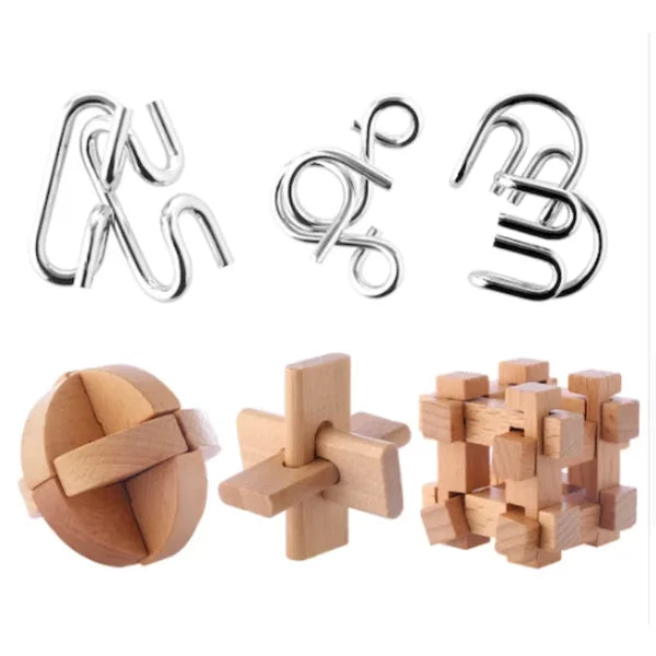 Coffret 6 Casse-Têtes Rétro