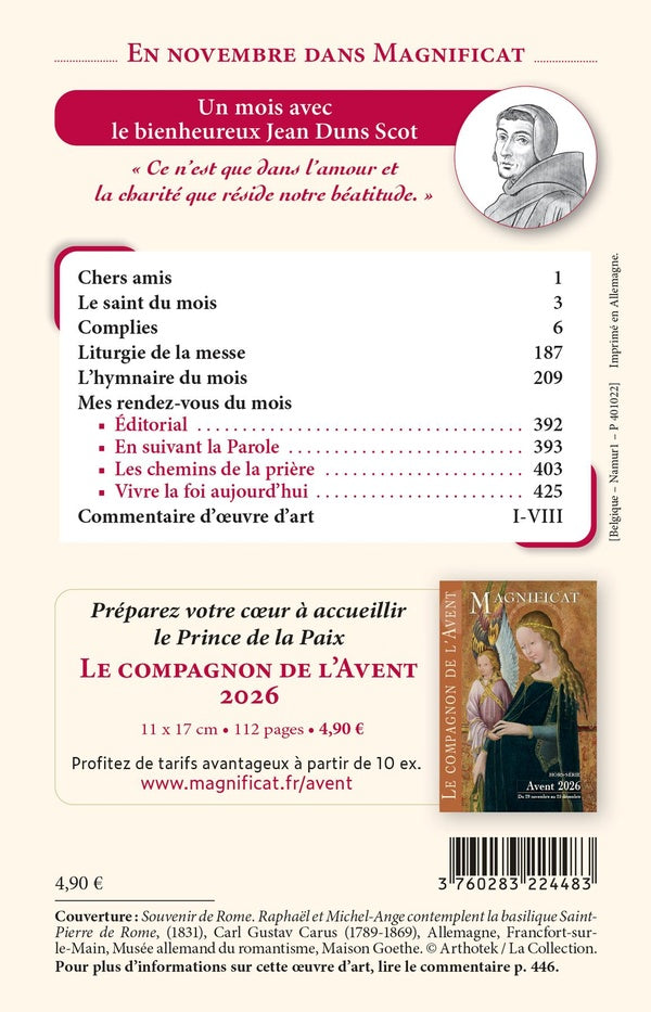 Magnificat 408 gf novembre 2026