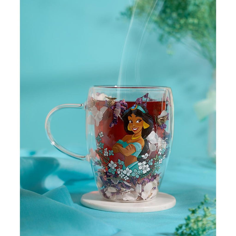Disney - Aladdin - Mug en verre "Fleurs Séchées Jasmine" 300ml