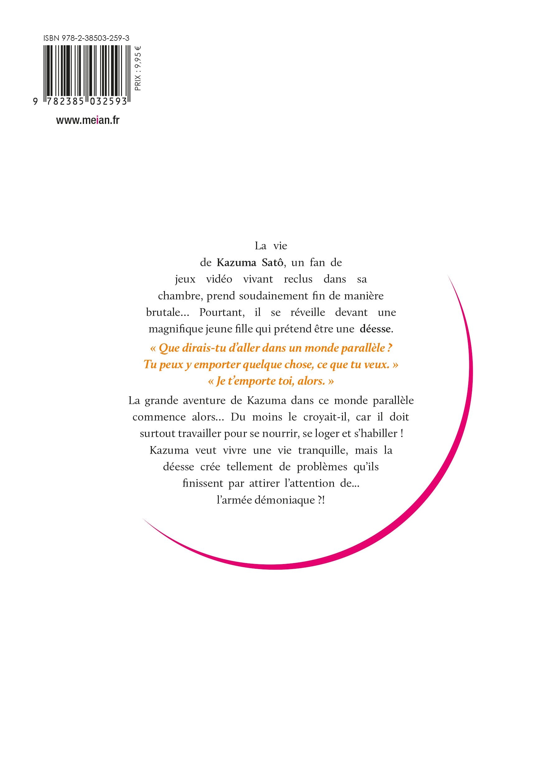 Konosuba : Sois béni monde merveilleux ! - Tome 01 (Light Novel) - Roman