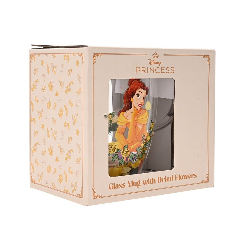Disney - La Belle et la Bête - Mug en verre "Fleurs Séchées Belle" 300ml