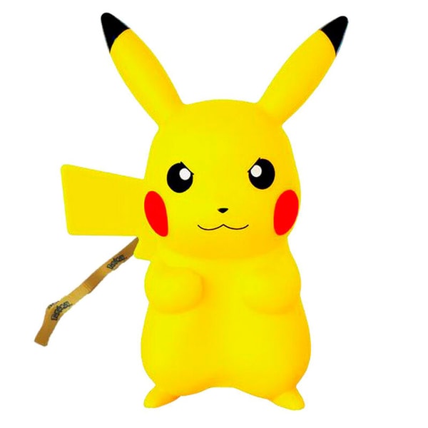 Pokémon - Figurine lumineuse Pikachu Grincheux avec dragonne - flash vidéo