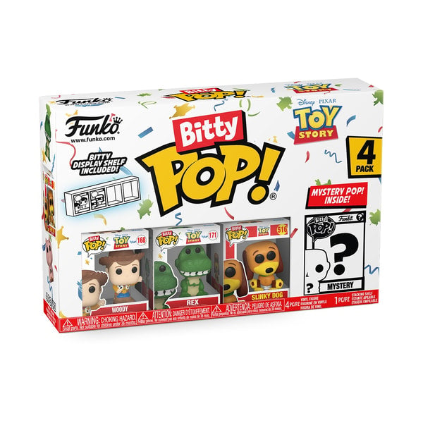 Funko Bitty Pop! 4-Pack: Disney/Pixar: Toy Story - Woody - flash vidéo