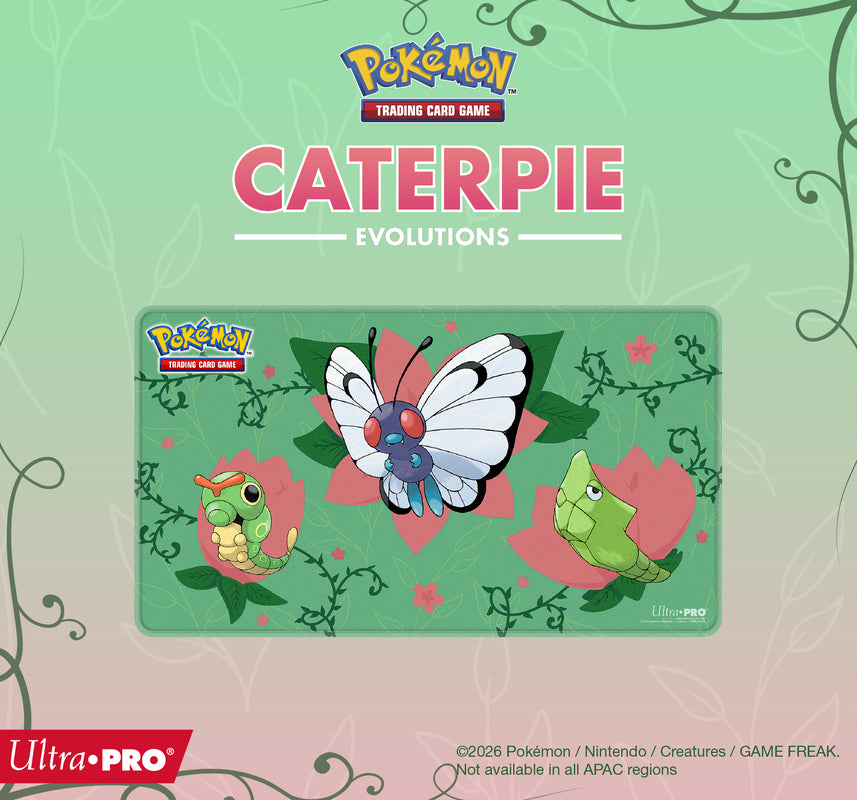 Ultra Pro - Pokémon JCC - Tapis de jeu à bord cousu Évolutions de Chenipan