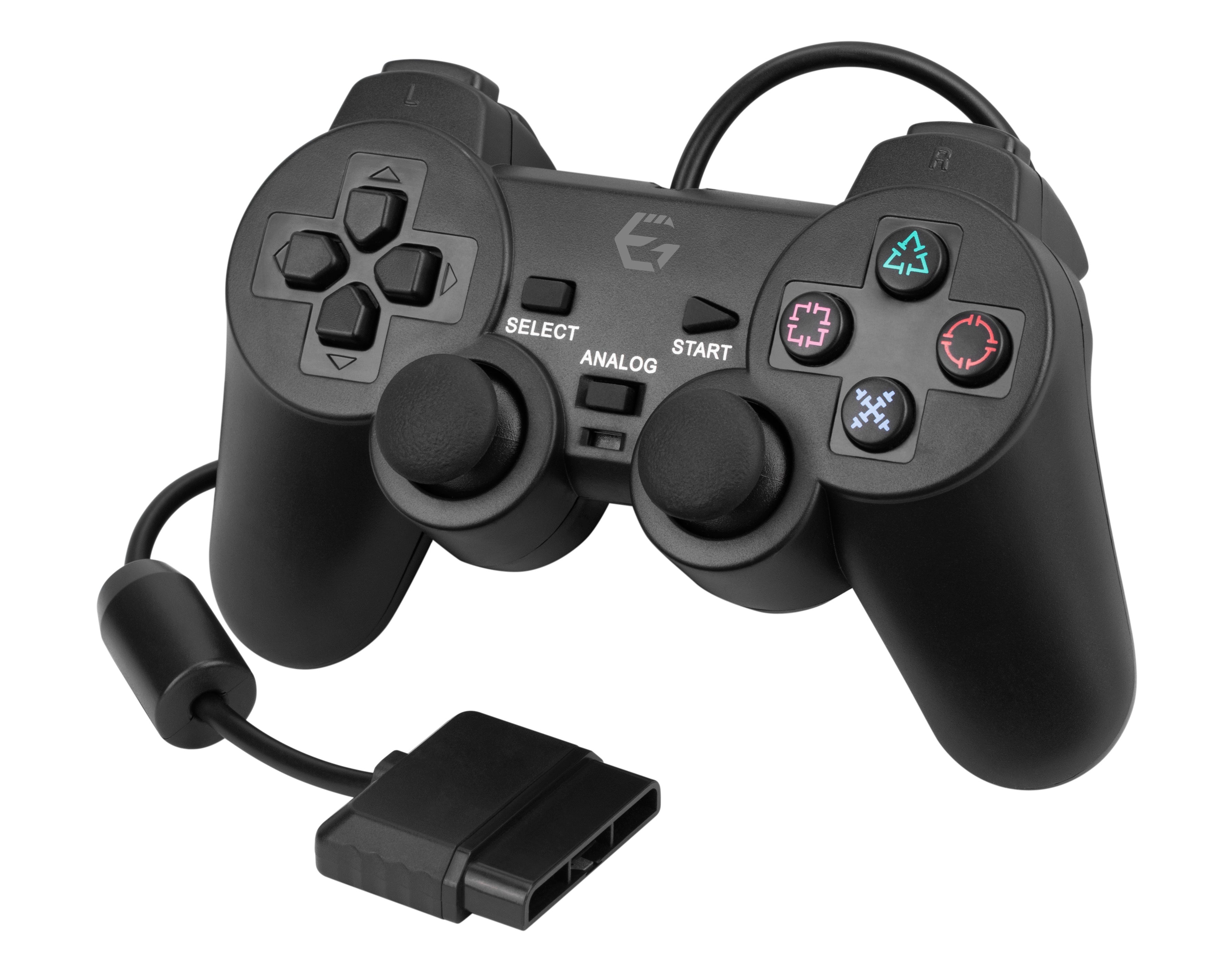EgoGear - Manette filaire RGC02 Noire pour PS2