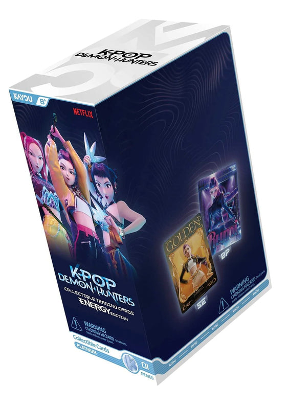 K-Pop Demon Hunters Collectible Trading Cards - Energy Edition - Présentoir de 12 packs de booster métallisés Série B1