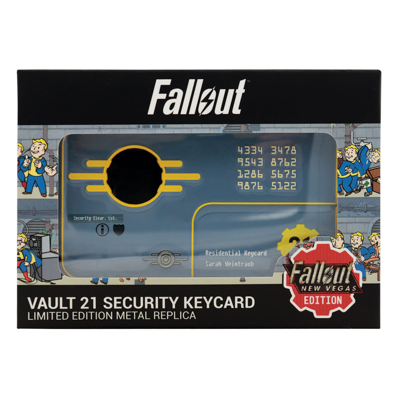 Fallout: New Vegas - Réplique carte d'accès de sécurité Vault 21 Édition Limitée