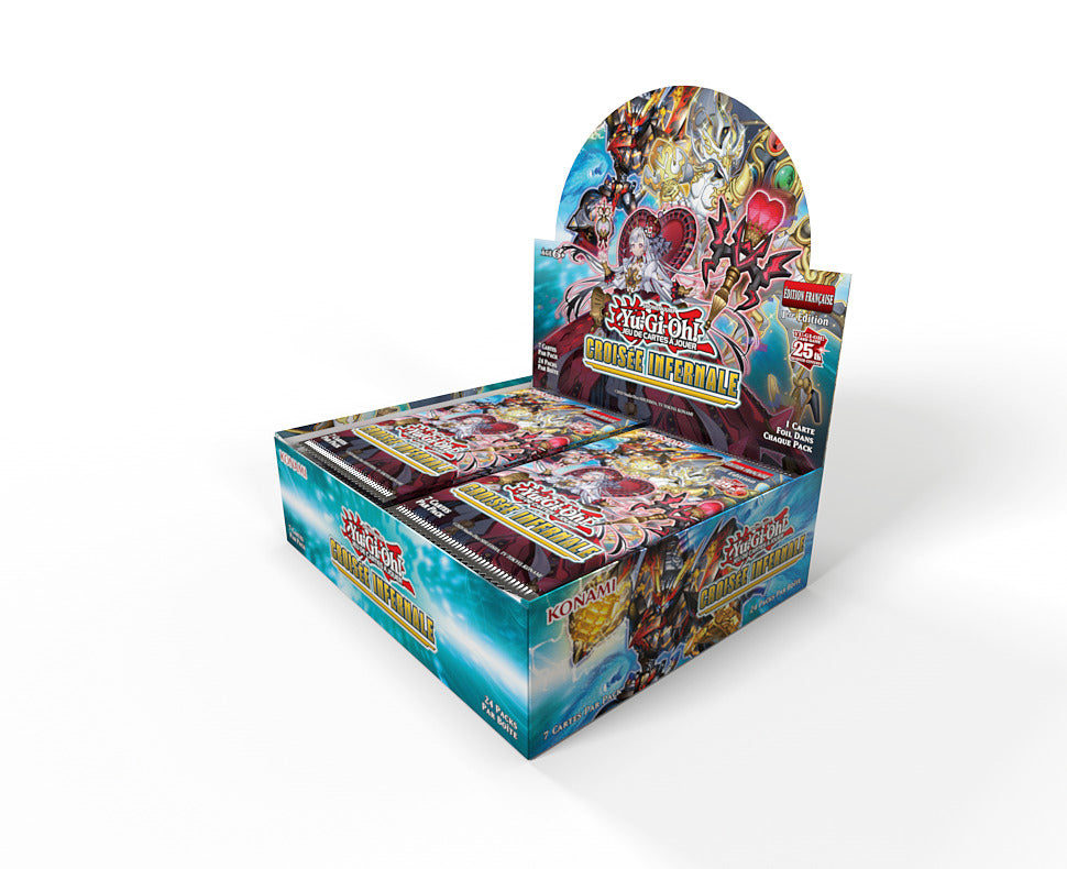 Yu-Gi-Oh! JCC - Display de Pack de Booster Croisée Infernale (24 Boosters) - flash vidéo