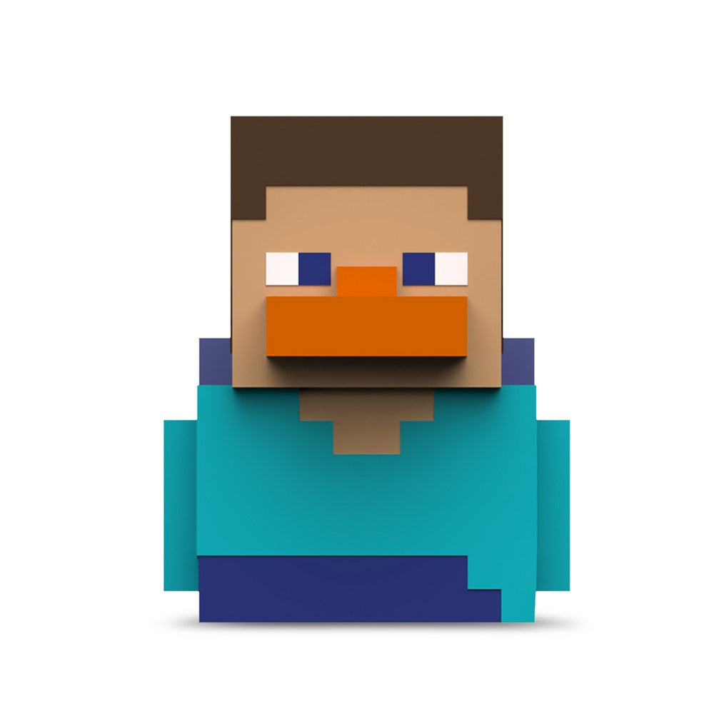 Numskull - TUBBZ Canard de bain - Minecraft - Steve (Première Édition) - 9cm - flash vidéo