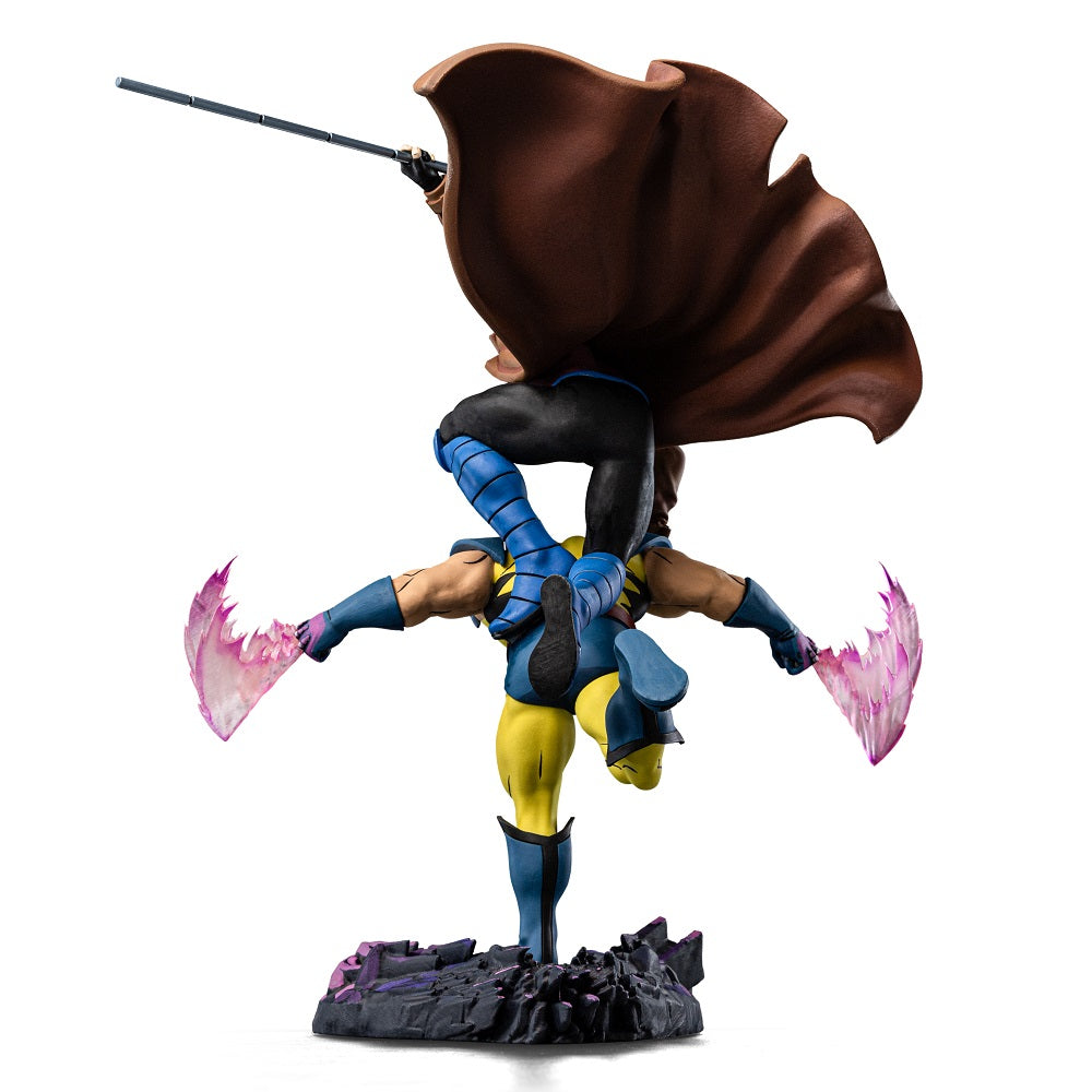 Iron Studios - Deluxe Art Scale 1/10 - Marvel - X-Men ’97 - Gambit et Wolverine Statue 29cm - flash vidéo