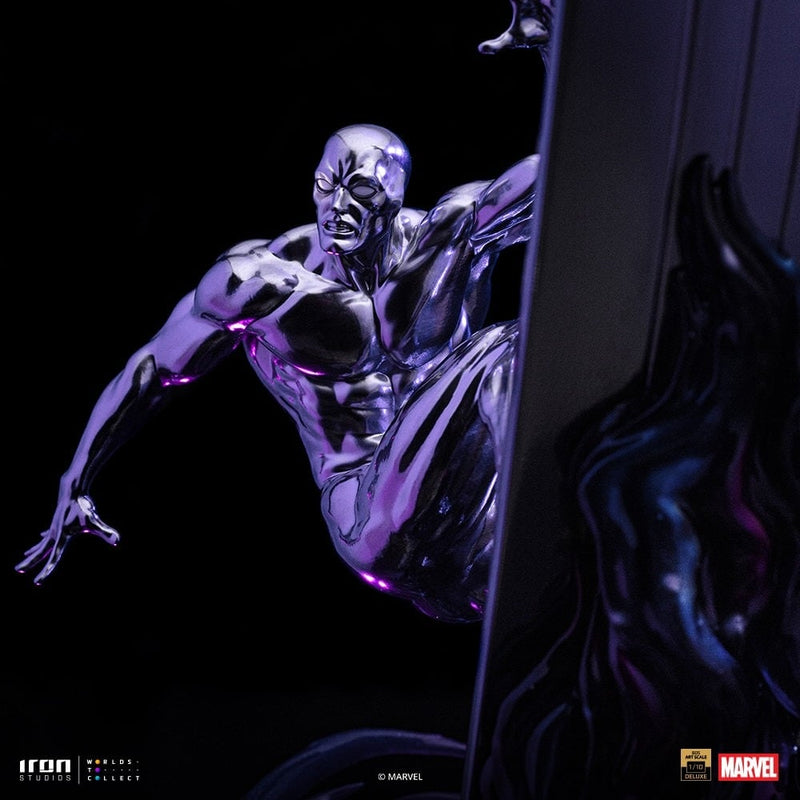 Iron Studios - Deluxe Art Scale 1/10 - Marvel - Silver Surfer "Infinity Gauntlet" Statue 36cm