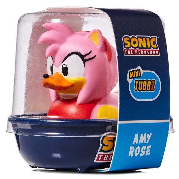 Numskull - Mini TUBBZ Canard de bain - Sonic le Hérisson - Amy Rose (Édition baignoire) - flash vidéo