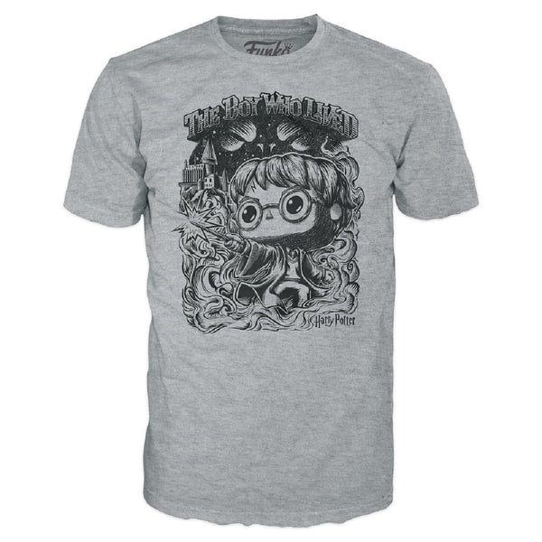 Funko Pop! & Tee: Harry Potter - Harry Potter (Flocked) - S - flash vidéo