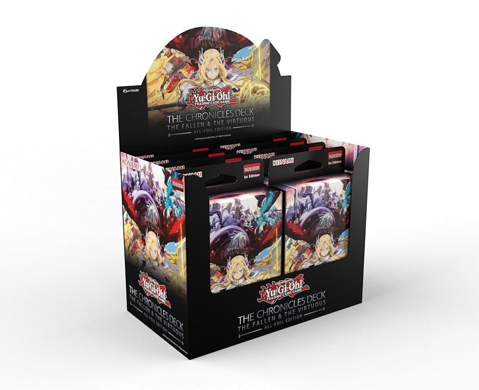 Yu-Gi-Oh! TCG - THE CHRONICLES DECK: The Fallen & The Virtuous - All-Foil Edition Structure Deck Display (8 Decks)