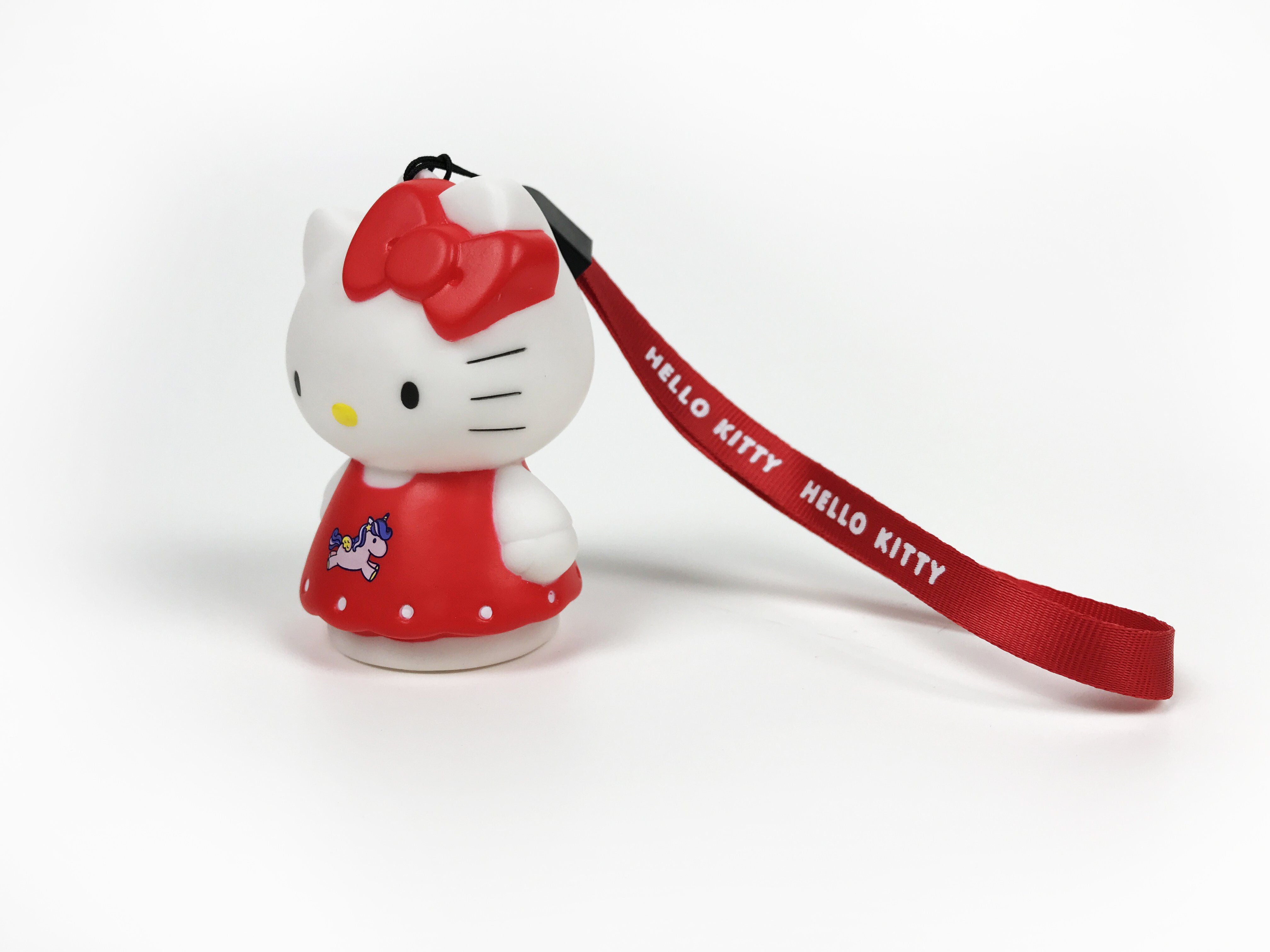 Hello Kitty - Figurine Lumineuse Hello Kitty Licorne avec Dragonne 8cm