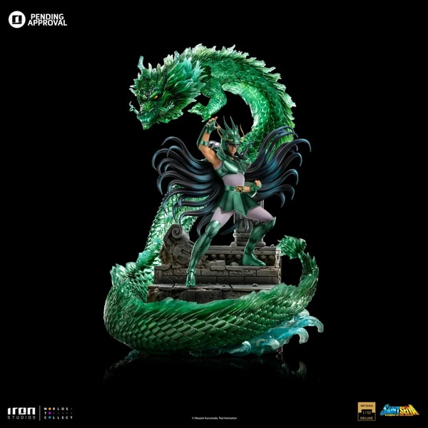 Iron Studios - Deluxe Art Scale 1/10 - Saint Seiya - Dragon Shiryu Statue 38cm - flash vidéo