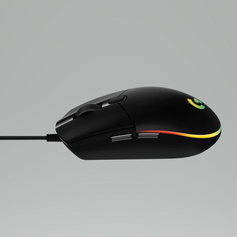 Logitech Souris de jeu G203 Lightsync Noire