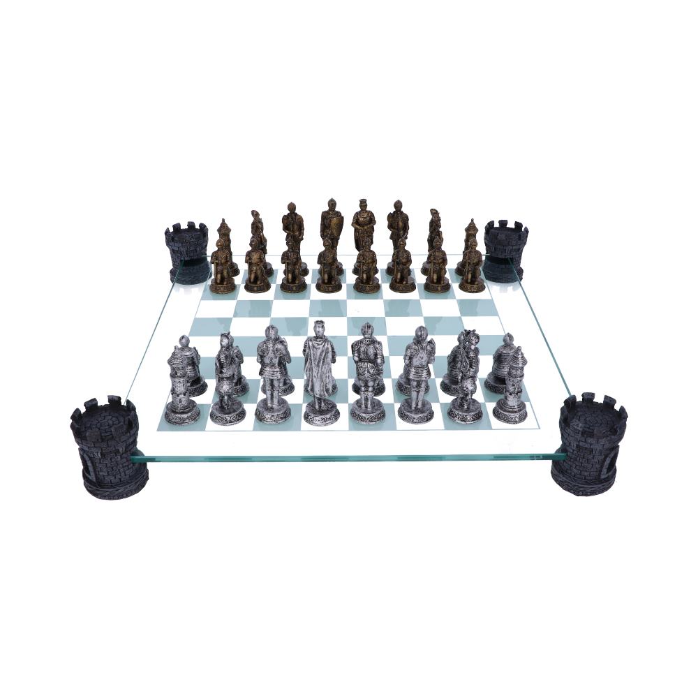 Medieval Knight Chess Set 43cm - flash vidéo