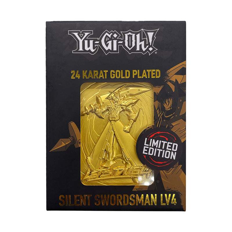 Yu-Gi-Oh! - Lingot Plaqué Or 24 Carats "Épéiste Silencieux" en Édition Limitée