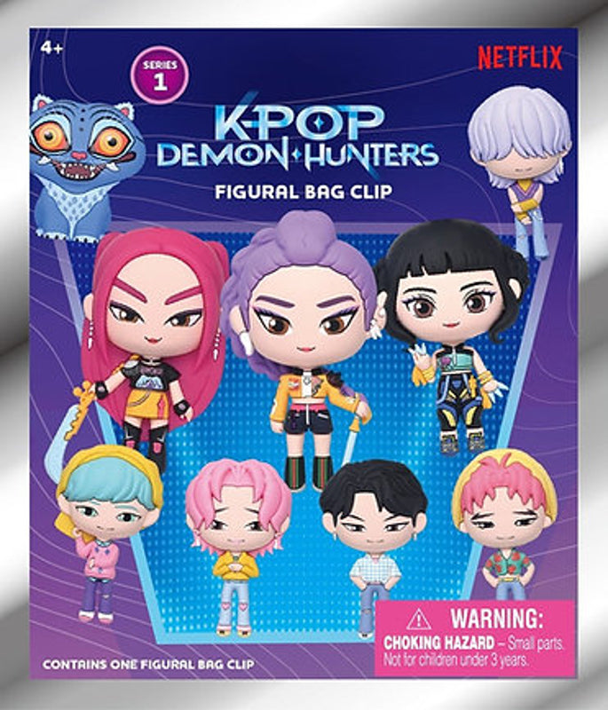 Netflix - K-Pop Demon Hunter - Assortiment en blind bag de figurines de sac de collection en mousse (Série 1) (24 pcs)