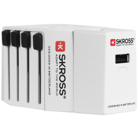 Skross World Travel Adapter Power Pack (MUV USB + SOS Battery) - flash vidéo