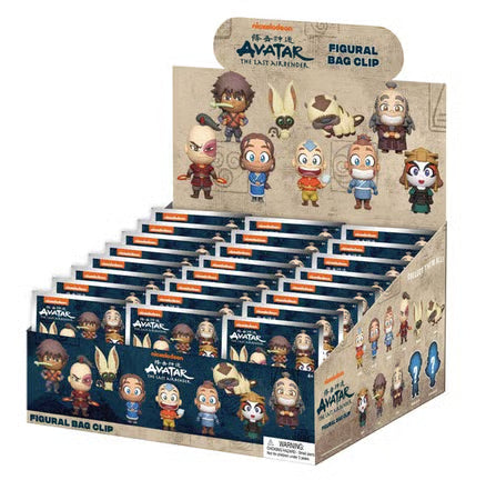 Nickelodeon - Assortiment en blind box de figurines de sac de collection Avatar, le dernier maître de l'air en mousse (Série 1) (24 pcs)