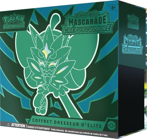 Pokémon JCC - Écarlate et Violet - Coffret Dresseur d'Élite Mascarade Crépusculaire Ogerpon - flash vidéo
