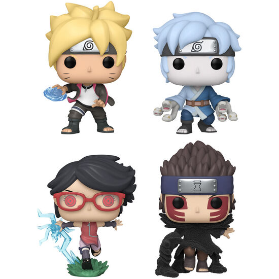 Funko Pop! 4-Pack: Boruto: Naruto Next Generations - Boruto / Mitsuki / Sarada / Shinki (Flocked)